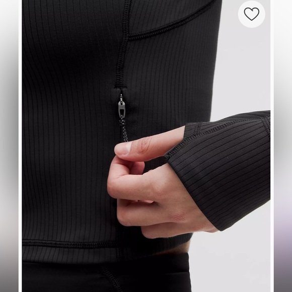 Lululemon It's Rulu Ribbed Cropped Half Zip Updated - Picture 5 of 16